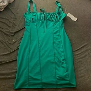 NWT Gaze Green Mini Dress